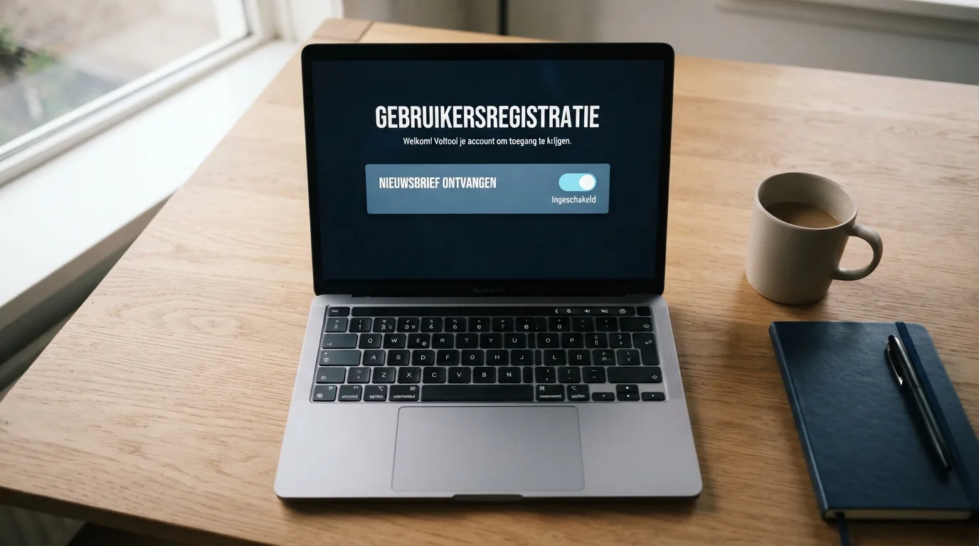 Het registratiescherm van Cruks, het zelfuitsluitingsregister van de Kansspelautoriteit