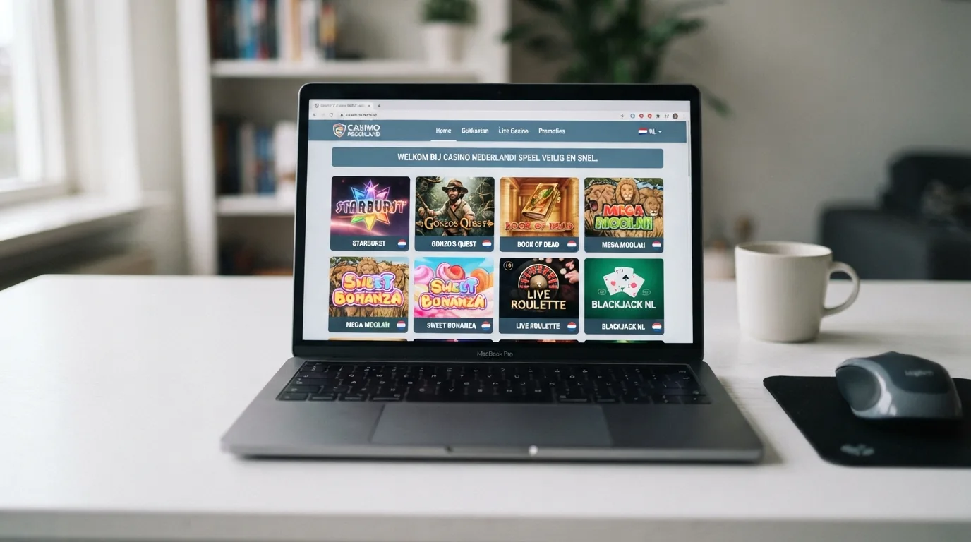 Detailopname van een buitenlandse casinopagina waar het Ksa-logo ontbreekt